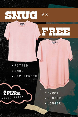 CLOUD BASIC FREE TEE *blush