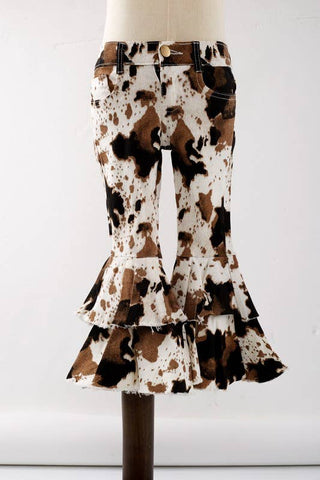 Children's Cowhide Denim Flares