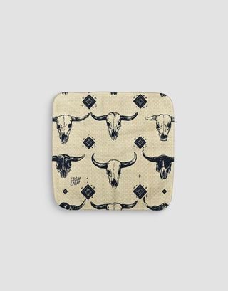 Bull Skulls Dishcloth