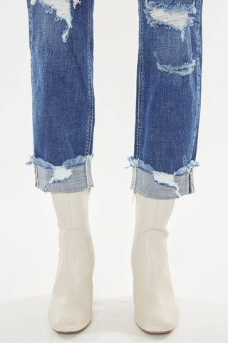 Kan Kan Mid Rise Slim Boyfriend