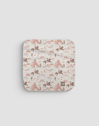 Pink Cowgirls Dishcloth