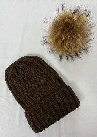 Beanie With The Fur - Sweetwater Boutique 