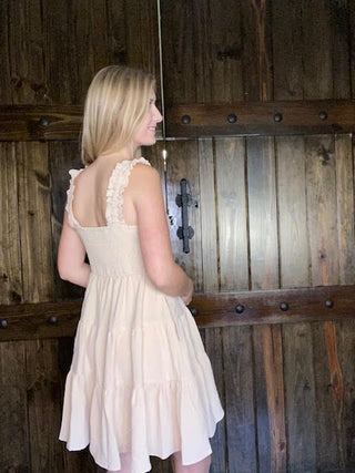 Taupe Country Dress - Sweetwater Boutique 