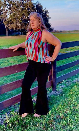 Super Flare Black Denim Pants - Sweetwater Boutique 