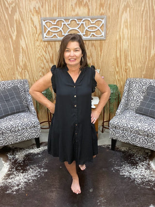 Everyday Black Dress - Sweetwater Boutique 