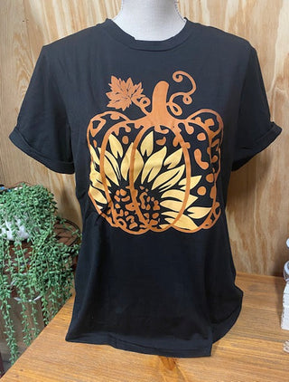 Pumpkin Sunflower Tee - Sweetwater Boutique 