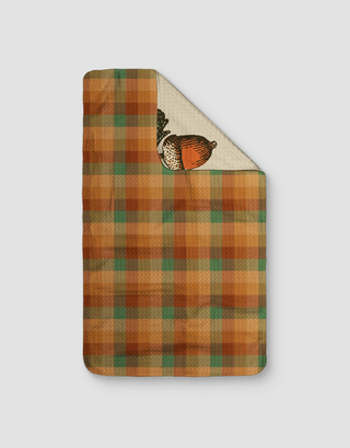 Acorn Plaid Reversible kitchen towel
