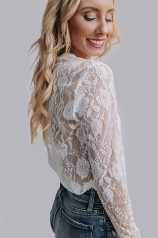 Roses Lace Mesh Top