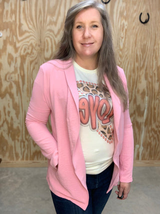 Pink Blazer - Sweetwater Boutique 