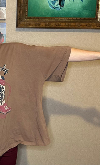 Oversized Cropped Tee - Sweetwater Boutique 